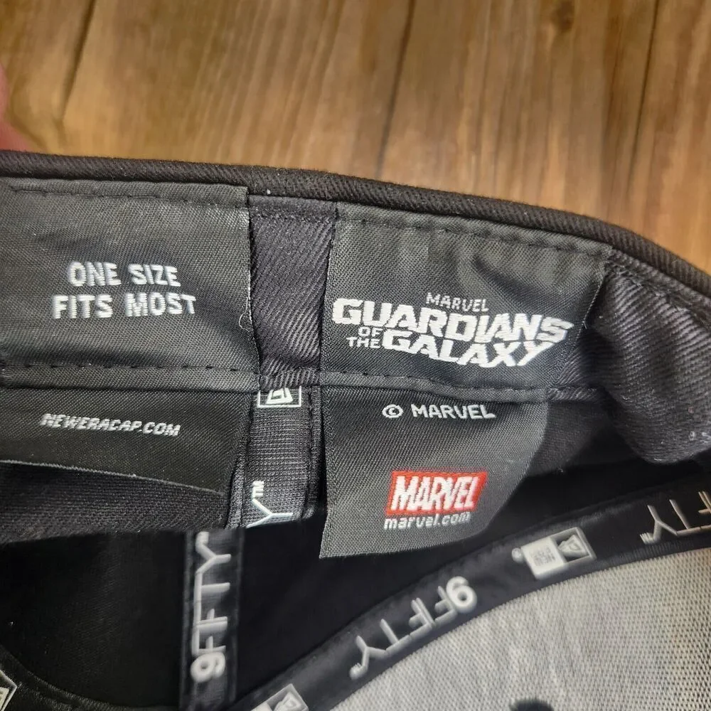 New Era Guardians of the Galaxy Press Start 9fifty Snapback Hat Cap Black Marvel